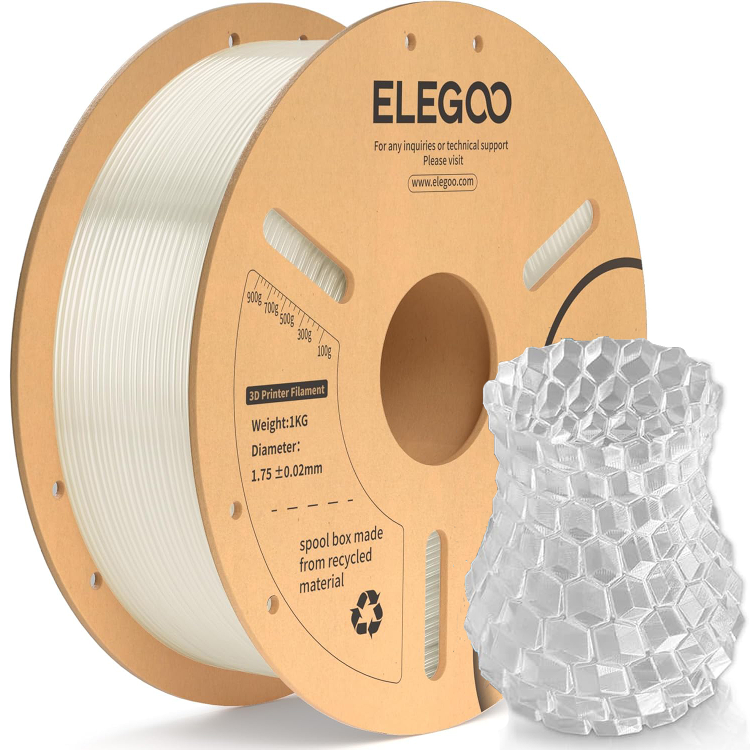 PLA Elegoo naturel 2