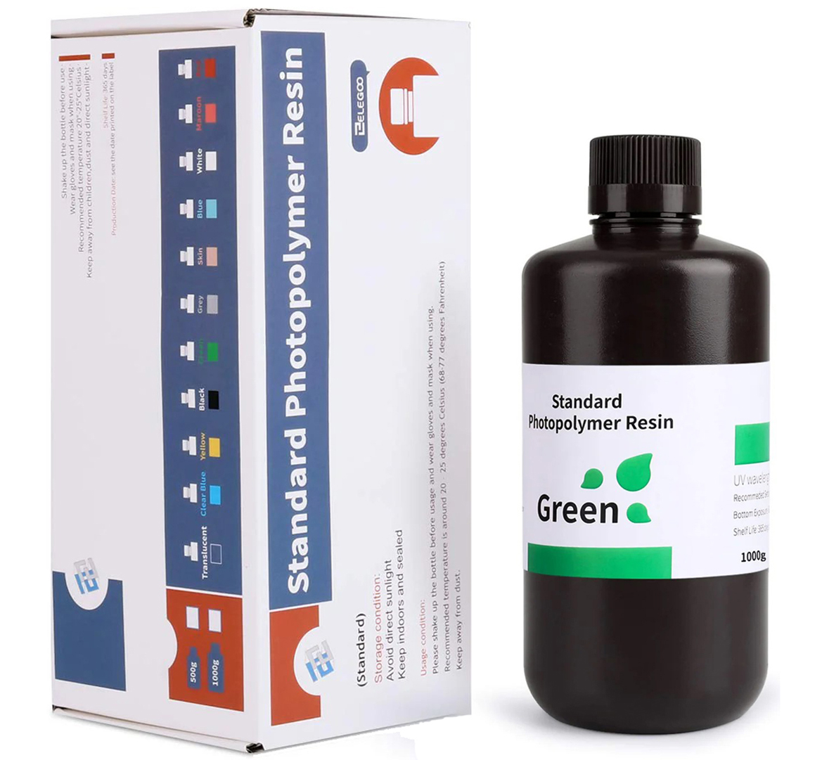 Résines ELEGOO standard verte 2 Résines ELEGOO standard verte