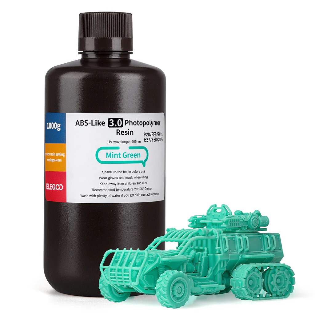 Résine ABS-like Elegoo verte opaque 2