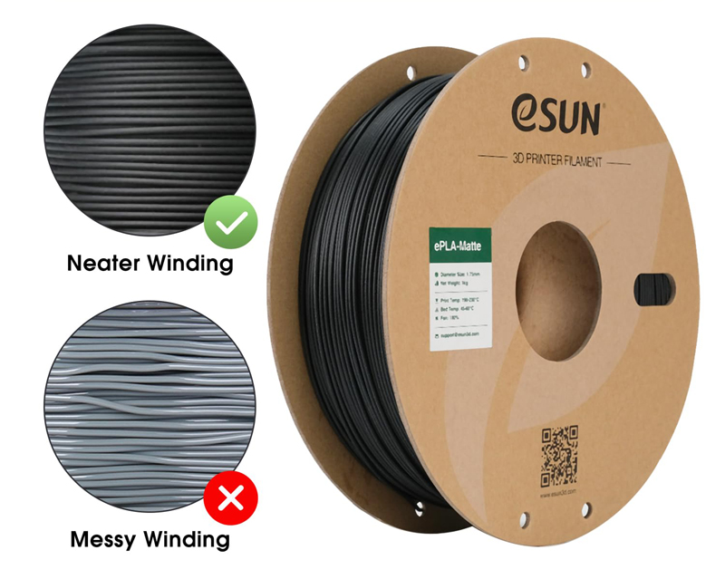 PLA-MAT noir ESUN 2