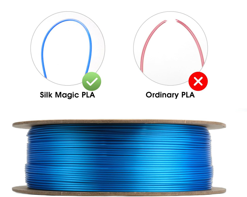 PLA-silk bleu Esun